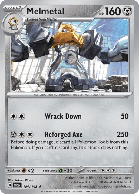Melmetal (Reverse Holofoil) (104) — Stellar Crown