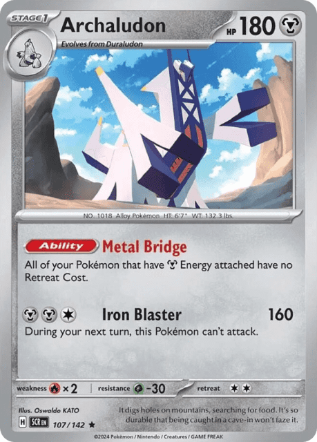 Archaludon (Reverse Holofoil) (107) — Stellar Crown