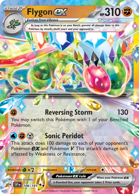 Flygon ex (Holofoil) (106) — Surging Sparks