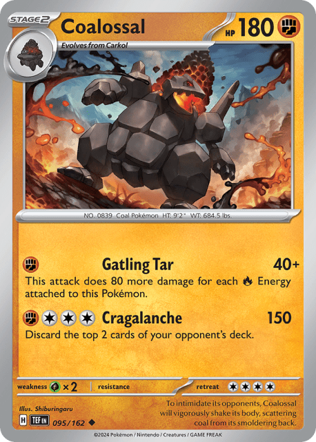 Coalossal (Reverse Holofoil) (95) — Temporal Forces