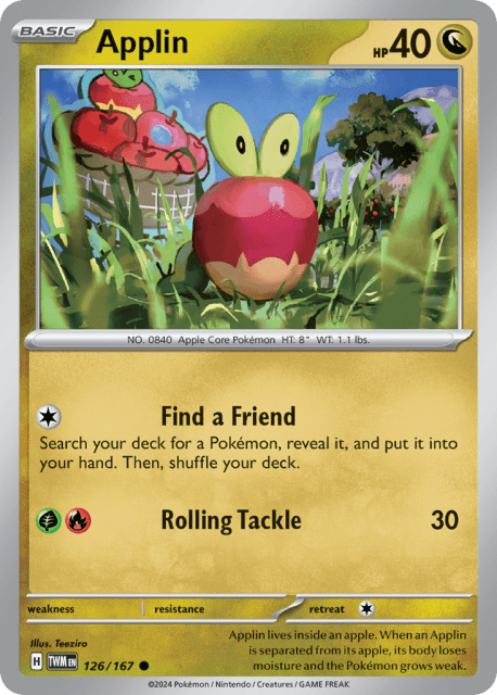 Applin (Reverse Holofoil) (126) — Twilight Masquerade