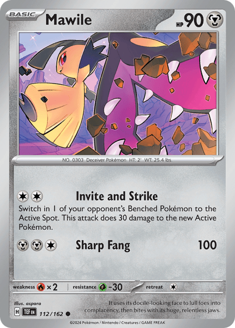 Mawile (Reverse Holofoil) (112) — Temporal Forces