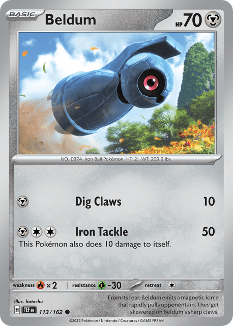 Beldum (Reverse Holofoil) (113) — Temporal Forces