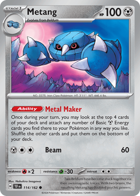 Metang (Reverse Holofoil) (114) — Temporal Forces