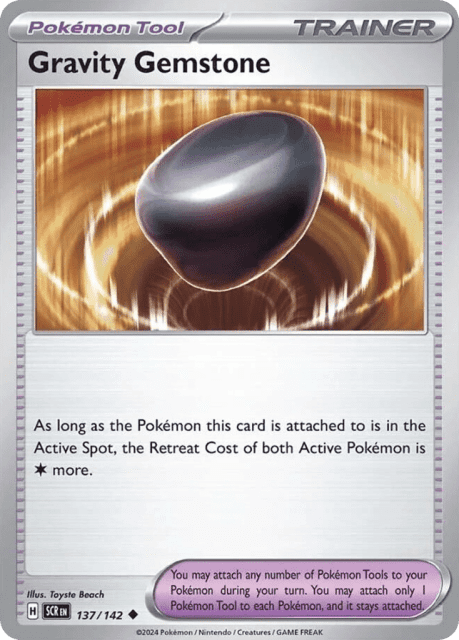 Gravity Gemstone (Reverse Holofoil) (137) — Stellar Crown