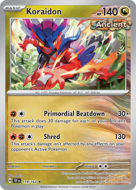 Koraidon (Holofoil) (119) — Temporal Forces
