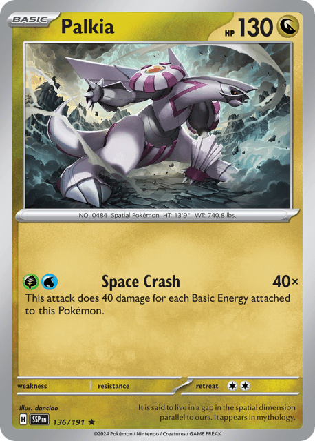 Palkia (Holofoil) (136) — Surging Sparks