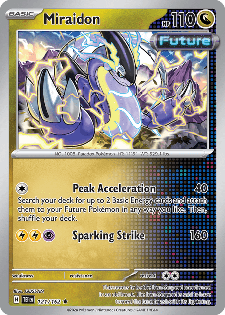 Miraidon (Reverse Holofoil) (121) — Temporal Forces