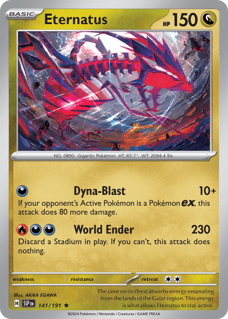 Eternatus (Reverse Holofoil) (141) — Surging Sparks