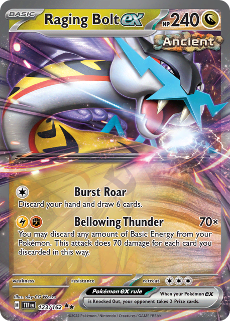 Raging Bolt ex (Holofoil) (123) — Temporal Forces