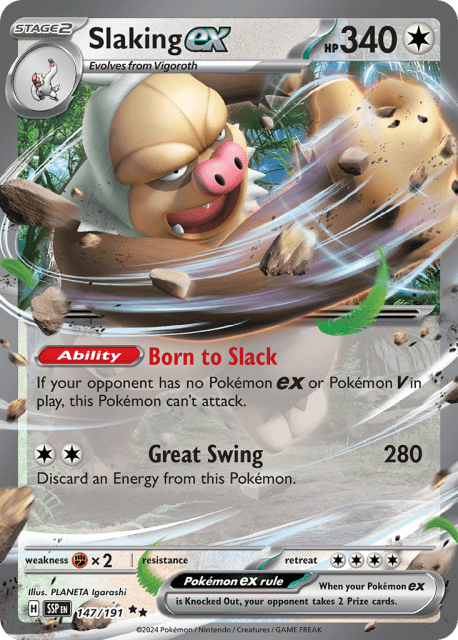 Slaking ex (Holofoil) (147) — Surging Sparks