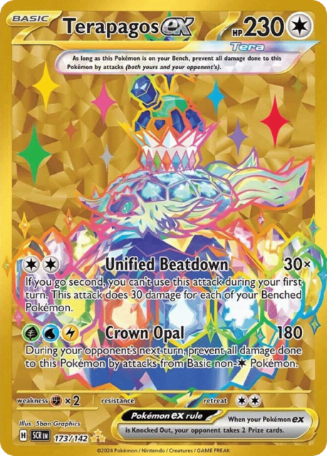 Terapagos ex (Holofoil) (173) — Stellar Crown