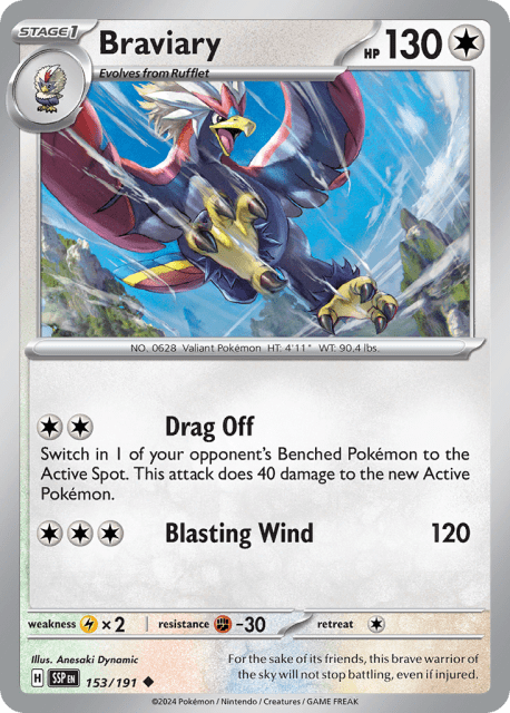 Braviary (153) — Surging Sparks