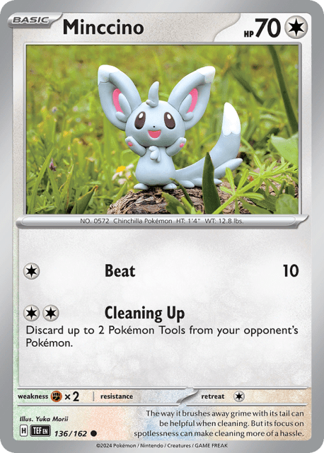 Minccino (Reverse Holofoil) (136) — Temporal Forces