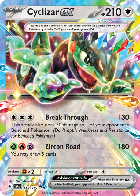 Cyclizar ex (Holofoil) (159) — Surging Sparks
