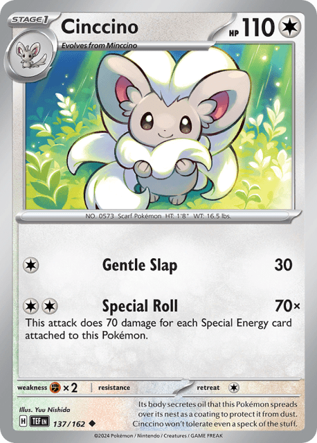Cinccino (Reverse Holofoil) (137) — Temporal Forces