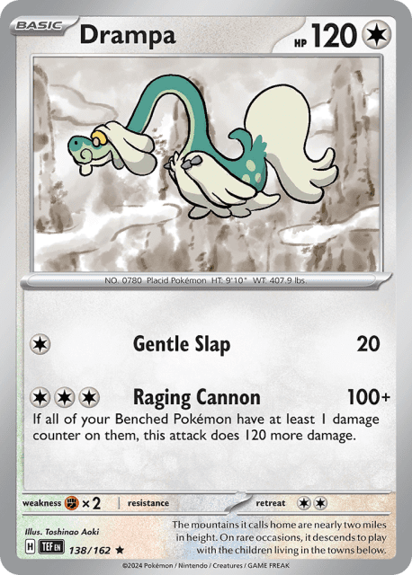 Drampa (Reverse Holofoil) (138) — Temporal Forces