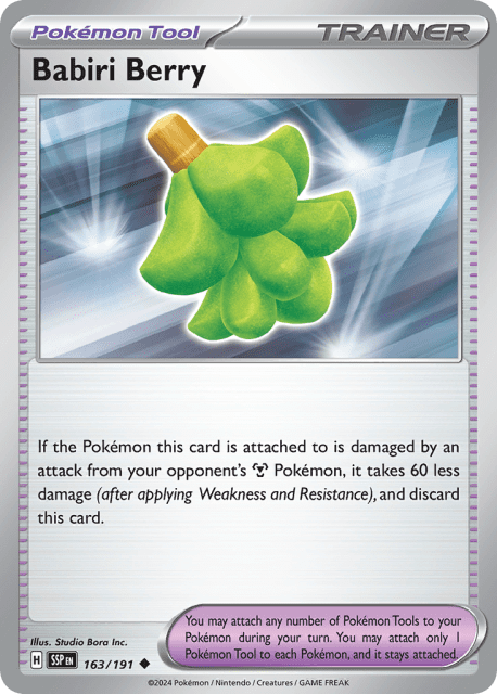 Babiri Berry (Reverse Holofoil) (163) — Surging Sparks