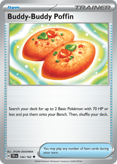 Buddy-Buddy Poffin (Reverse Holofoil) (144) — Temporal Forces