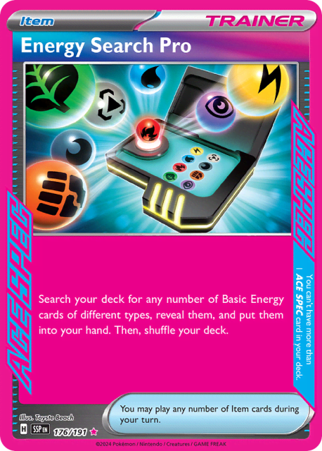 Energy Search Pro (Holofoil) (176) — Surging Sparks
