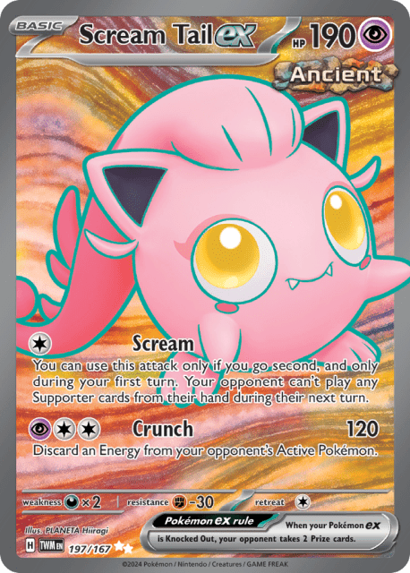 Scream Tail ex (Holofoil) (197) — Twilight Masquerade