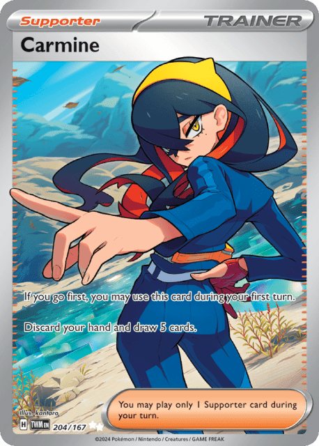 Carmine (Holofoil) (204) — Twilight Masquerade