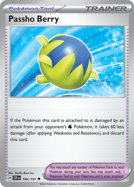 Passho Berry (Reverse Holofoil) (184) — Surging Sparks