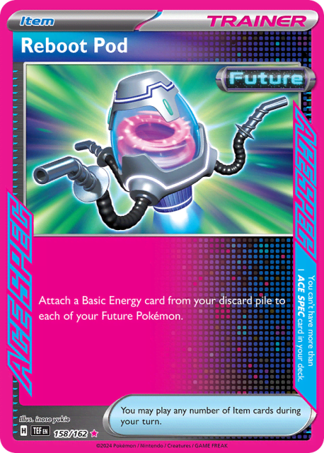 Reboot Pod (Play Pokemon Stamp Holofoil) (158) — Temporal Forces