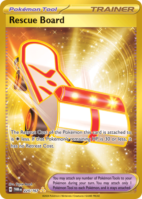 Rescue Board (Holofoil) (225) — Twilight Masquerade
