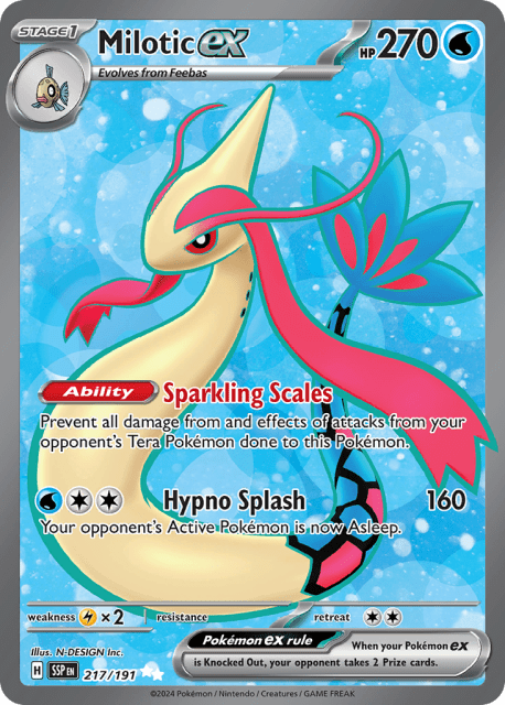 Milotic ex (Holofoil) (217) — Surging Sparks