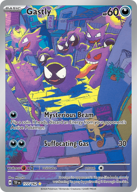 Gastly (Holofoil) (177) — Temporal Forces