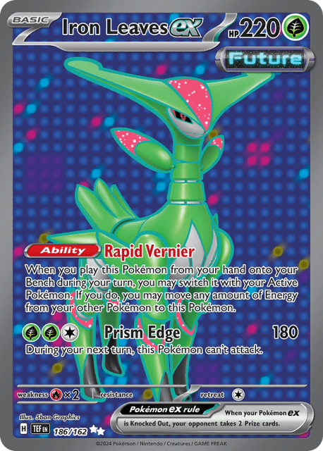 Iron Leaves ex (Holofoil) (186) — Temporal Forces