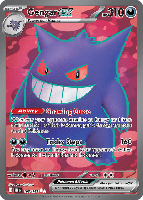 Gengar ex (Holofoil) (193) — Temporal Forces