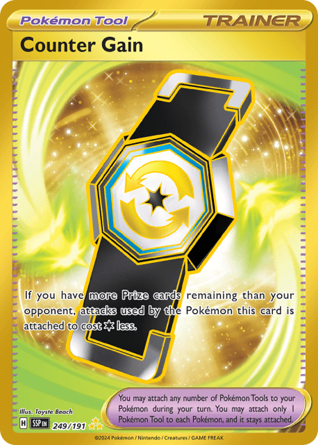 Counter Gain (Holofoil) (249) — Surging Sparks