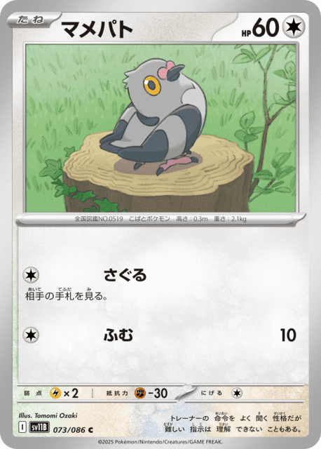 Pidove (マメパト) (73) — ブラックボルト (Black Bolt)