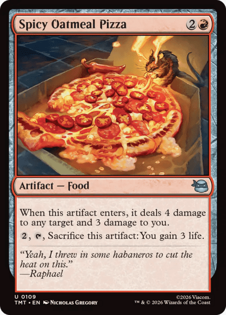 Spicy Oatmeal Pizza (109) — Teenage Mutant Ninja Turtles