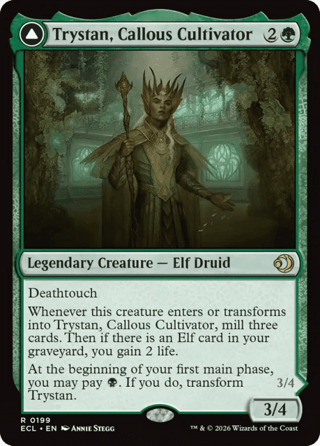Trystan, Callous Cultivator // Trystan, Penitent Culler (199) — Lorwyn Eclipsed