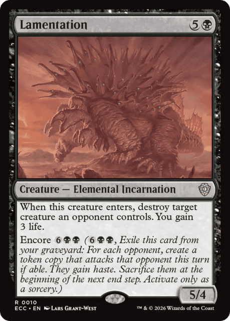 Lamentation (10) — Lorwyn Eclipsed Commander