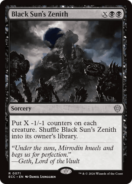 Black Sun's Zenith (71) — Lorwyn Eclipsed Commander