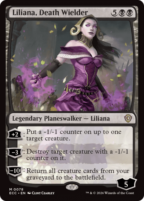 Liliana, Death Wielder (78) — Lorwyn Eclipsed Commander