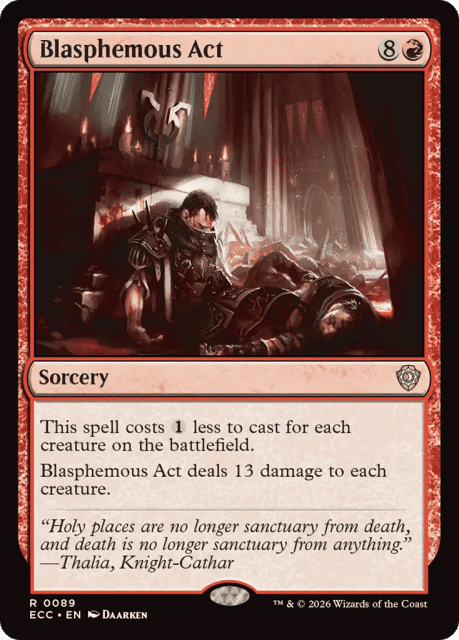 Blasphemous Act (89) — Lorwyn Eclipsed Commander