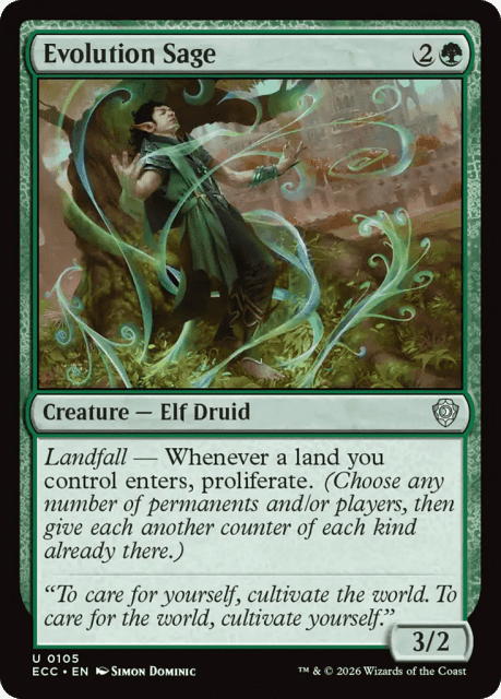 Evolution Sage (105) — Lorwyn Eclipsed Commander