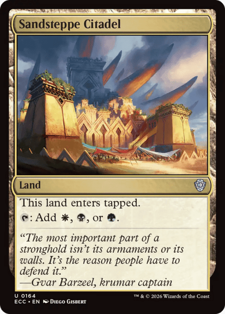 Sandsteppe Citadel (164) — Lorwyn Eclipsed Commander