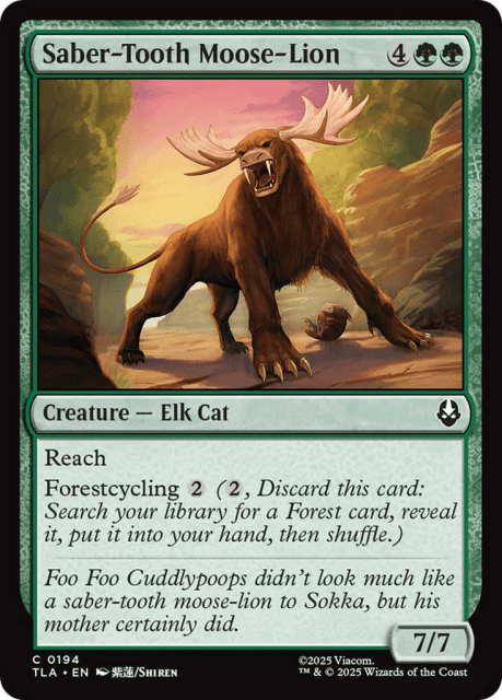 Saber-Tooth Moose-Lion (194) — Avatar: The Last Airbender