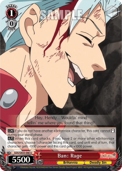 Ban: Rage — The Seven Deadly Sins