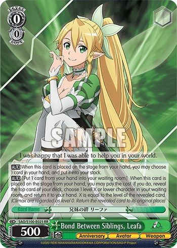 Bond Between Siblings, Leafa — Animation Sword Art Online 10th Anniversary