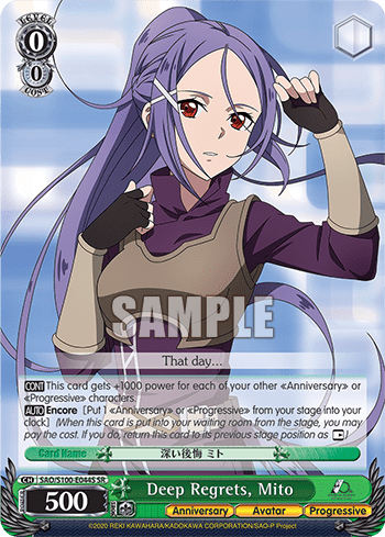 Deep Regrets, Mito (Holo) — Animation Sword Art Online 10th Anniversary