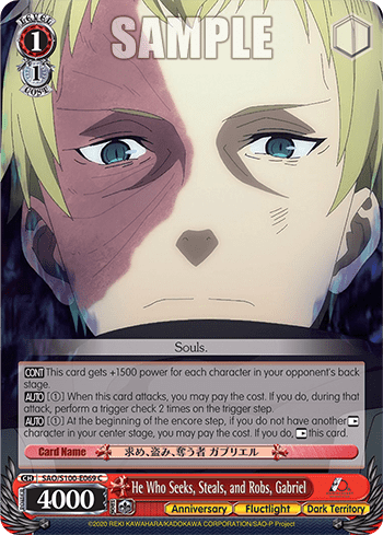 He Who Seeks, Steals, and Robs, Gabriel — Animation Sword Art Online 10th Anniversary