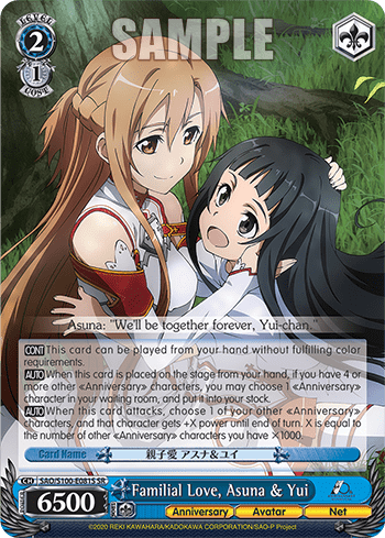 Familial Love, Asuna & Yui (Holo) — Animation Sword Art Online 10th Anniversary
