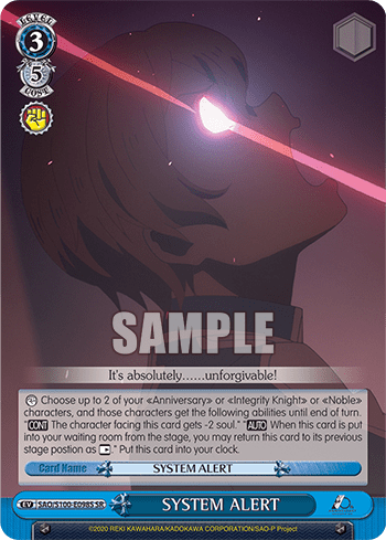 SYSTEM ALERT (Holo) — Animation Sword Art Online 10th Anniversary